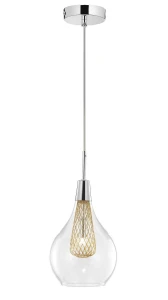 Lampa wisząca ZARZA LE41843 złoty 1xG9