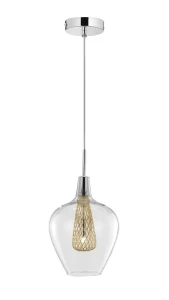 Lampa wisząca ZARZA LE41844 złoty 1xG9