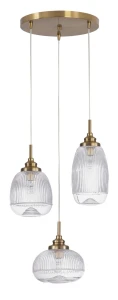 Lampa wisząca AHIGAL LE41853 złoty 3xE14
