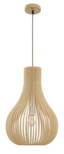 Lampa wisząca MADRYN LE42093 drewniany 1xE27