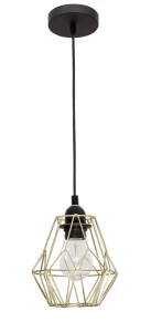Lampa wisząca QUIBOR LE42157 mosiądz 1xE27