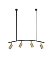 Lampa wisząca CAYES LE42618 czarny 4xGU10
