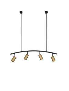 Lampa wisząca CAYES LE42618 czarny 4xGU10