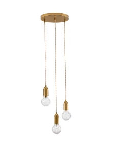 Lampa wisząca BANI LE42710 złoty 3xG9