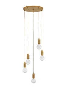 Lampa wisząca BANI LE42711 złoty 5xG9