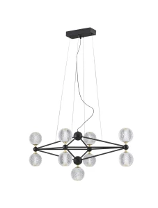 Lampa wisząca BOYA LE42738 czarny LED 37.8W