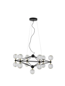 Lampa wisząca BOYA LE42739 czarny LED 54.6W