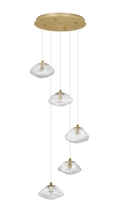 Lampa wisząca NAYARIT LE42901 złoty 5xG9