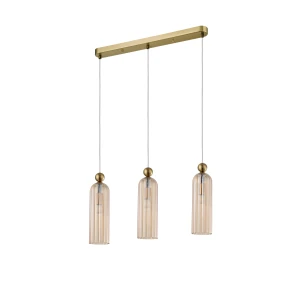 Lampa wisząca Light Prestige Piega 3 amber