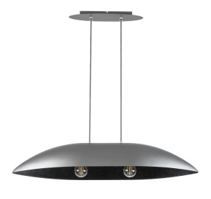 Lampa wisząca Sigma Gondola M srebrny/czarny