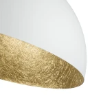 Plafon Sigma Sfera 90 biały/złoty