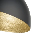 Plafon Sigma Sfera 90 czarny/złoty