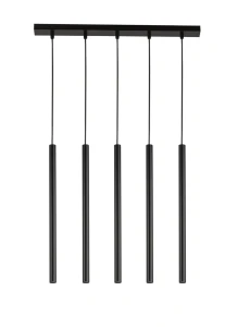 Lampa wisząca Sigma Sopel 5 prosty czarny