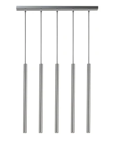 Lampa wisząca Sigma Sopel 5 prosty srebrny