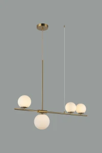 Lampa wisząca Azzardo SANTANDER GO złota 4xG9 wys.135cm