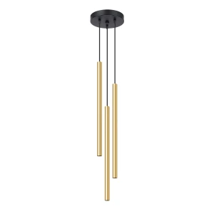 Lampa wisząca SOLLUX PASTELO 3P złoty połysk