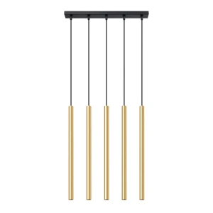 Lampa wisząca SOLLUX PASTELO 5L złoty połysk