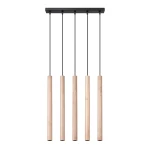 Lampa wisząca SOLLUX PASTELO 5L drewno