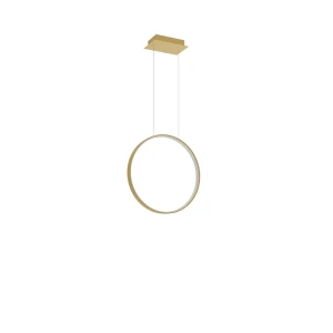 Lampa wisząca SOLLUX RIO 55 złota LED 3000K