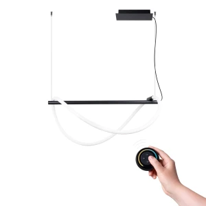 Lampa wisząca SOLLUX GALAKSE 84 czarna LED 2700-6500K