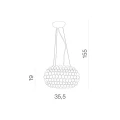 Lampa wisząca ACRYLIO 40cm AZ0057 Azzardo