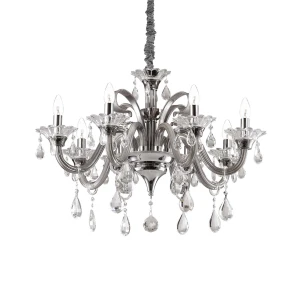 Lampa wisząca Ideal Lux COLOSSAL SP8 transparentne 8xE14 wys.85cm