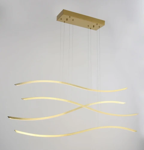 Lampa wisząca WAVES złota złota LED 1 LED złota wys.160cm zdj.1