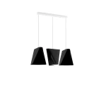 Lampa wisząca Sollux BLUM 3 czarna E27 wys.128cm