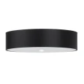 Plafon Sollux SKALA czarny E27 szer.50cm