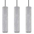 Lampa wisząca Sollux LUVO 3L czarna GU10 wys.90cm