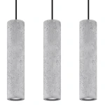 Lampa wisząca Sollux LUVO 3L czarna GU10 wys.90cm