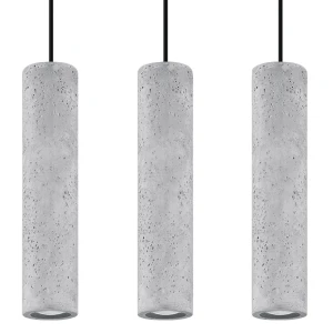Lampa wisząca Sollux LUVO 3L czarna GU10 wys.90cm