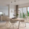 Lampa wisząca Sollux ARANCIA naturalne drewno E27 wys.100cm