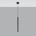 Lampa wisząca Sollux PASTELO 1 czarna G9 wys.100cm