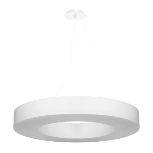 Lampa wisząca Sollux SATURNO SLIM 70 biała E27 śr.70cm wys.102cm