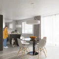 Lampa wisząca Sollux SATURNO SLIM 70 biała E27 śr.70cm wys.102cm