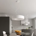 Lampa wisząca Sollux SATURNO SLIM 70 biała E27 śr.70cm wys.102cm