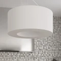 Lampa wisząca Sollux SATURNO SLIM 70 biała E27 śr.70cm wys.102cm