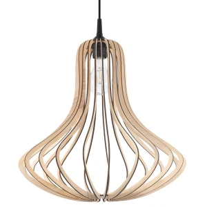 Lampa wisząca Sollux ELZA drewniany E27 wys.110cm
