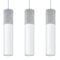 Lampa wisząca Sollux BORGIO 3L biała GU10 wys.90cm