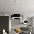 Lampa wisząca Sollux SATURNO SLIM 70 czarna E27 śr.70cm wys.102cm
