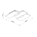 Plafon Sollux FABIANO E27 szer.42cm