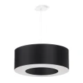 Lampa wisząca Sollux SATURNO 50 czarna E27 śr.50cm wys.112cm