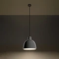 Lampa wisząca Sollux DAMASO szara E27 wys.128cm