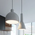 Lampa wisząca Sollux DAMASO szara E27 wys.128cm