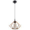 Lampa wisząca Sollux POMPELMO naturalne drewno E27 wys.90cm