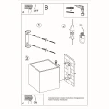 Kinkiet Sollux QUAD Beton