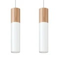 Lampa wisząca Sollux PABLO 2 biała GU10 wys.90cm
