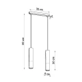 Lampa wisząca Sollux PABLO 2 biała GU10 wys.90cm