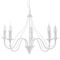 Lampa wisząca Sollux MINERWA 5 biała E14 wys.80cm